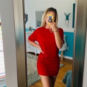 t-shirt dress! super comfy and warm